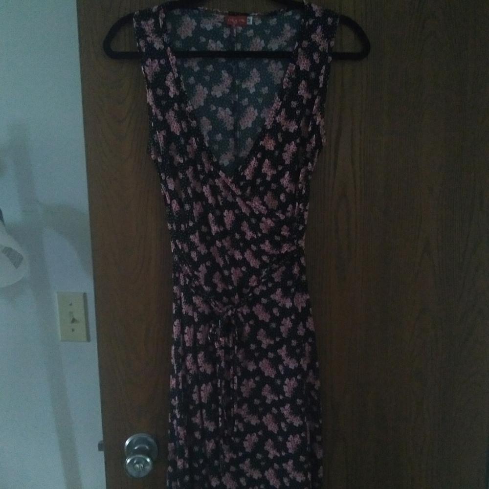Ruby Rox semi-wrap flower print dress